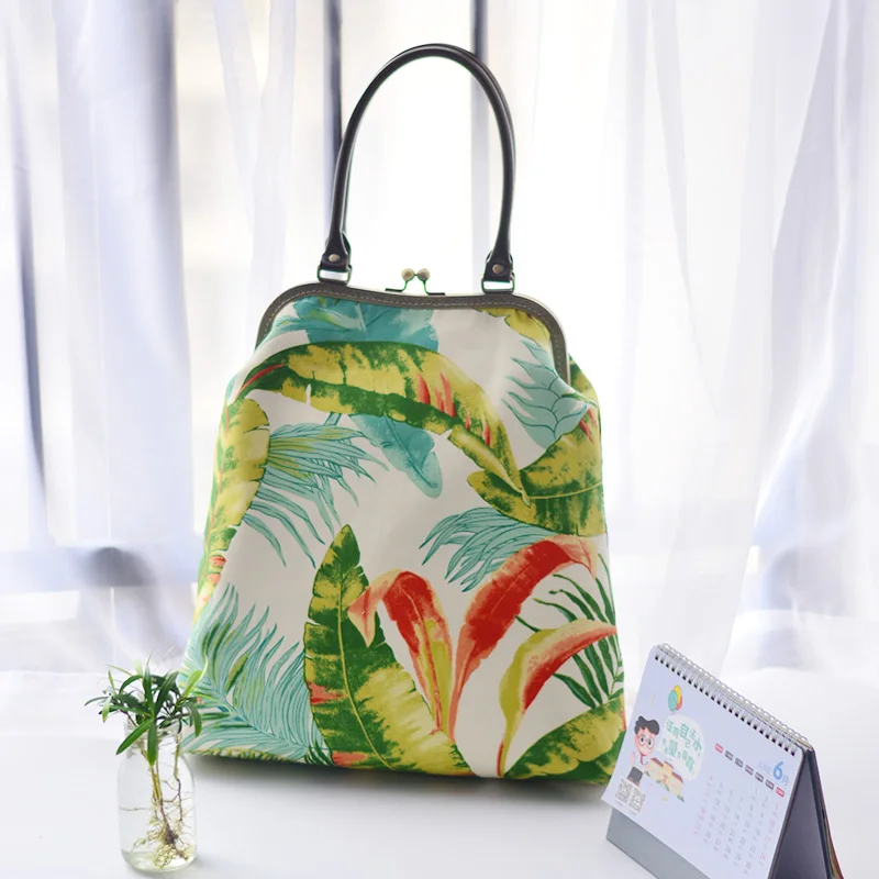 

Women Handbag 27cm Metal Frame Bags Professiona Handmade DIY Crafts Material Package Gift for Friend