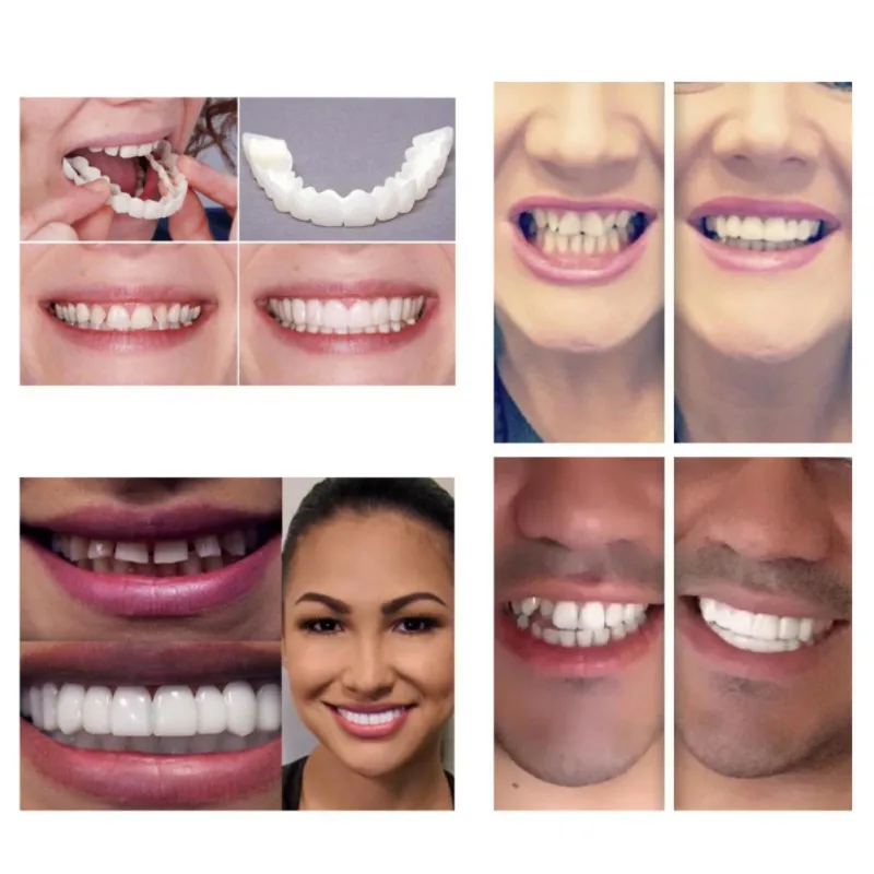Whitening Tooth paste Silicone Simulation Braces Perfect Instant Smile Comfort Fit Flex Curved Teeth Dentures Beauty 4