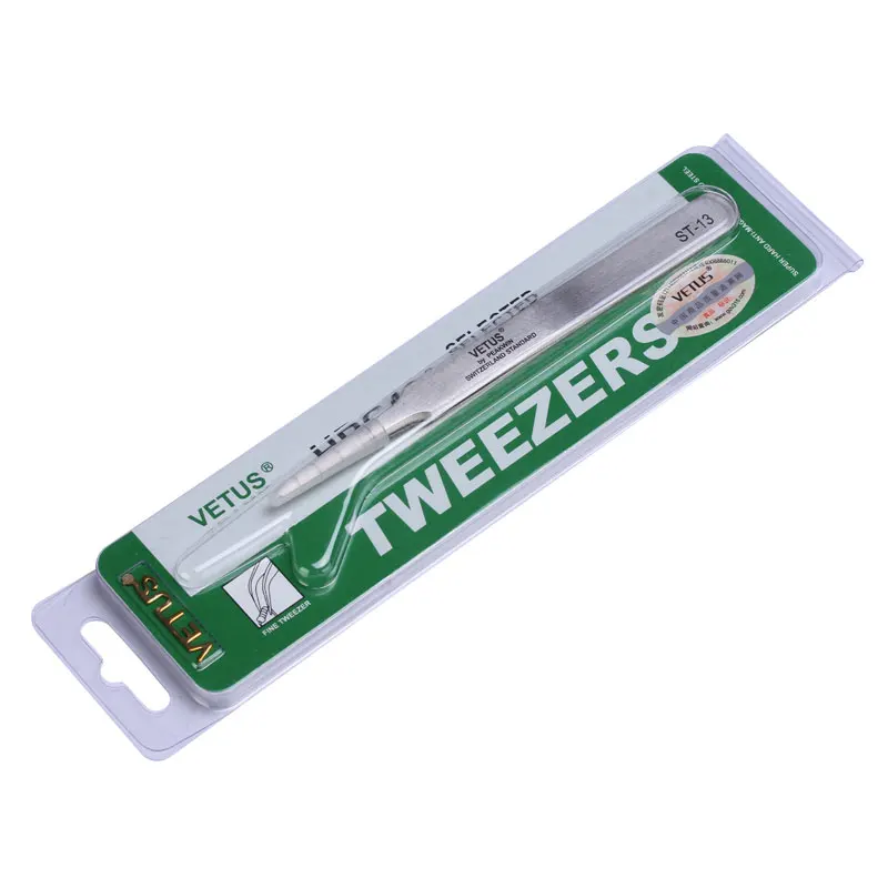 1PCS original Vetus ST-10 ST-11 ST-12 ST-13 ST-14 ST-15 ST-16 ST-17 Stainless Steel Precision Straight Tweezers