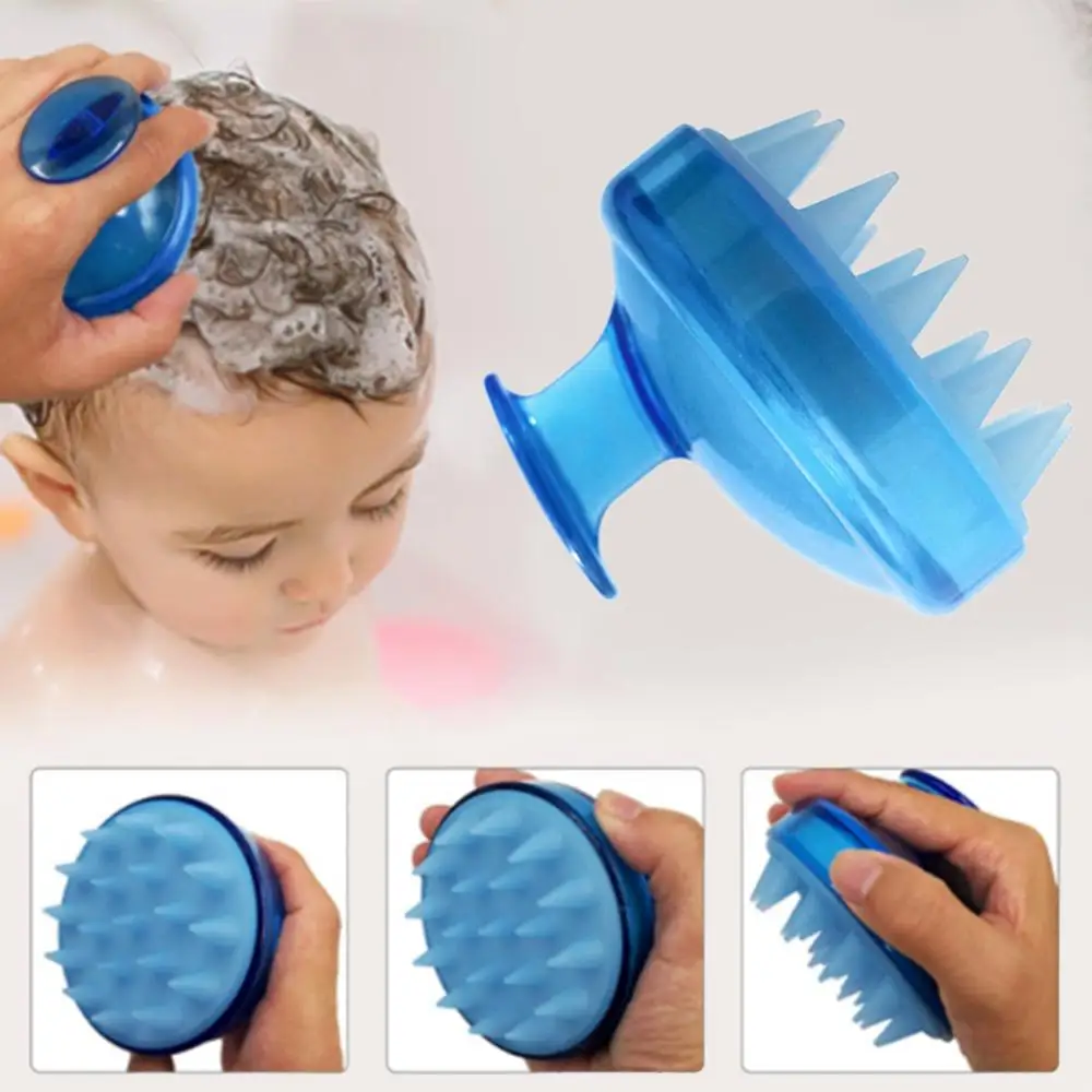 

Drop Ship 1Pcs Salon Hair Brush Silicone Spa Shampoo Brush Shower Bath Comb Hairbrush Props Soft Styling Tool cepillo pelo