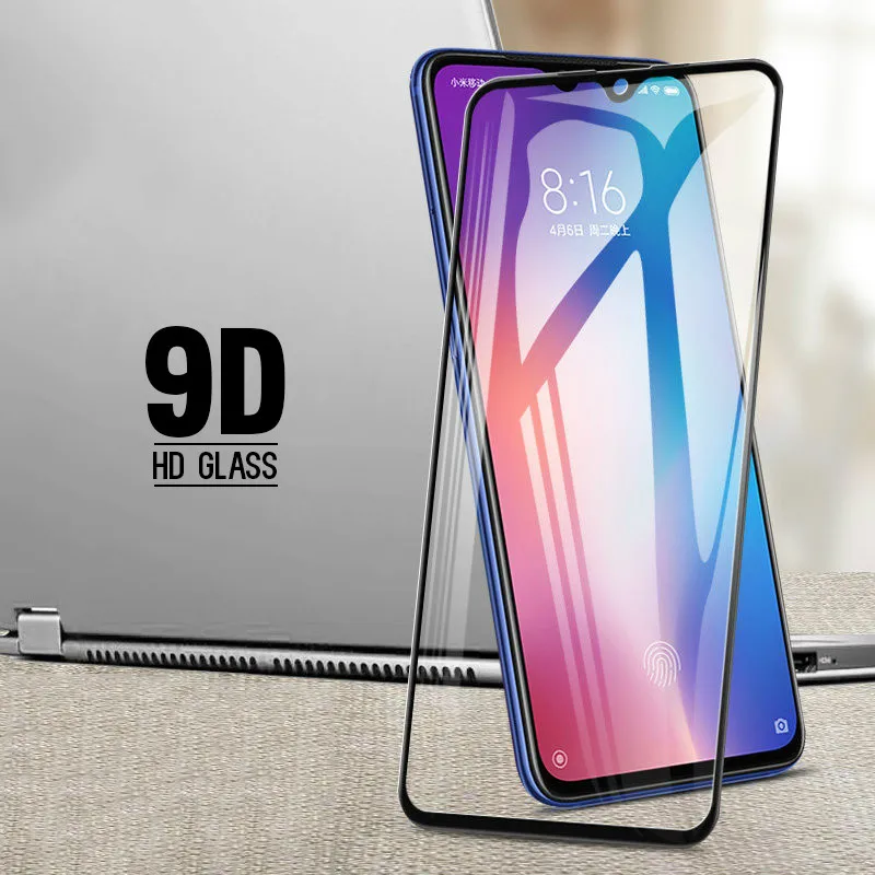 9D полное покрытие закаленное стекло для Xiaomi Mi 9 8 A3 Lite Pocophone F1 X3 A1 A2 5X 6X Play Screen Protector