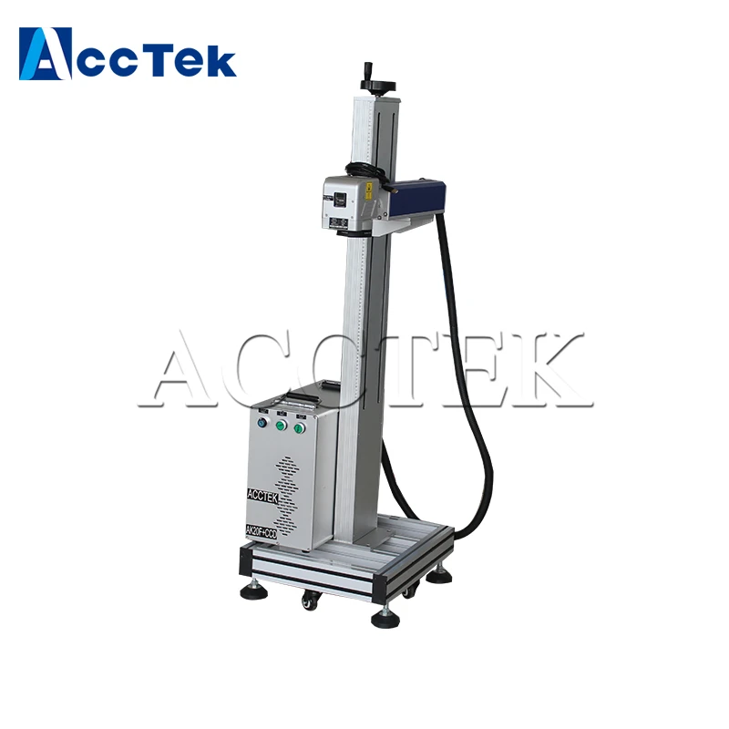Цзинань AccTek CCD камера волоконная лазерная маркировочная машина с сенсорной
