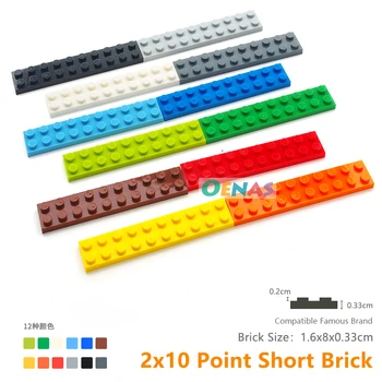 

Moc plate 2x10 3832 Short Brick Blocks Classic Small Building Blocks DIY parts compatible Assembles Particles 33pcs/lot