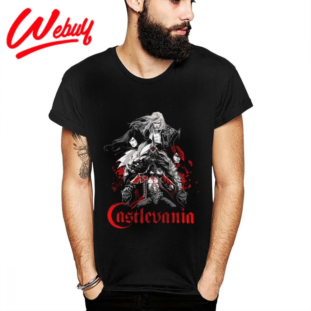 Футболка All Hero On Castlevania Властелин теней Мужская футболка на заказ из натурального