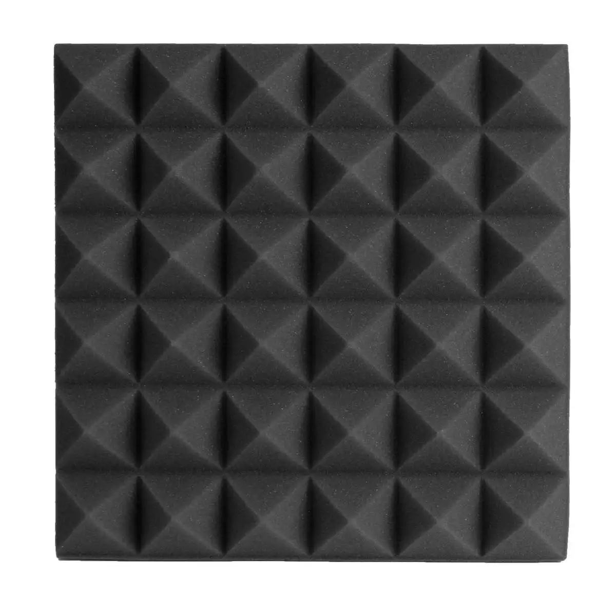 300X300X50mm High Density Retardant Pyramid Foam Sound Proofing Do Not Fold Studio Acoustic Sound Absorption Flame - Цвет: Черный