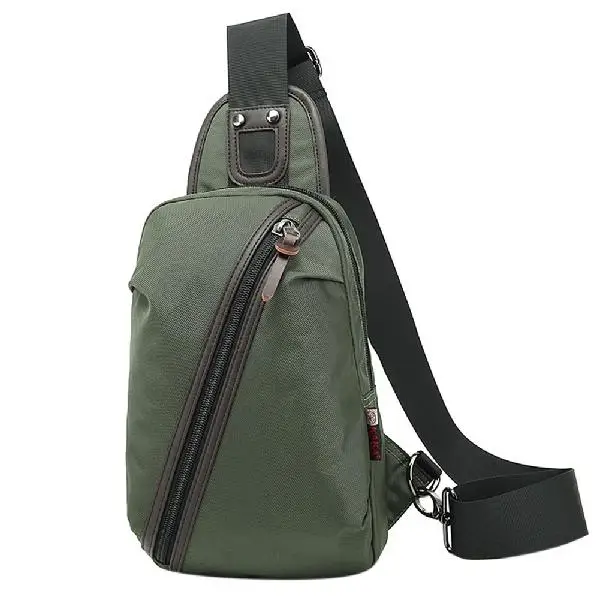 PinShang Мужская оксфордская сумка для отдыха Большая вместительная сумка через плечо сумка на грудь рождественские подарки ZK30 - Цвет: ArmyGreen