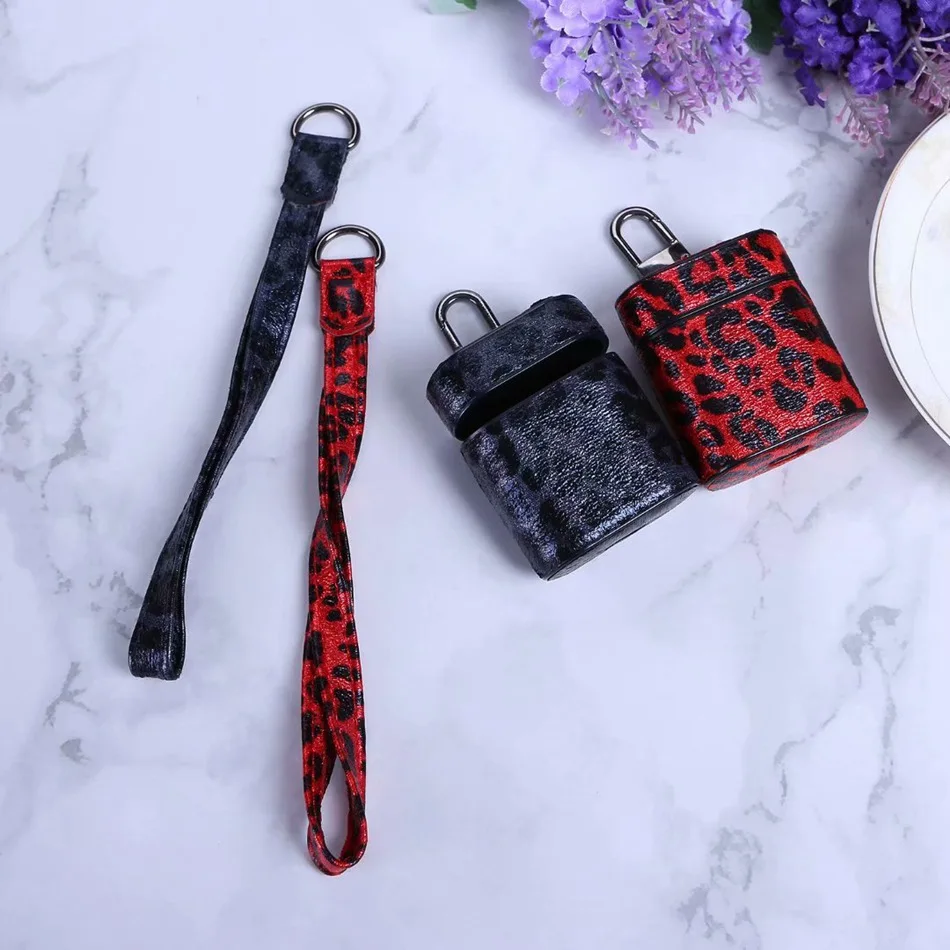Bluetooth Wireless Headphone Case For Airpods Apple Cases Leather Keyring Cover For Airpods 2 Protector Charging Leopard Air Pod Bluetooth Wireless Headphone Case For Airpods Apple Cases Leather Keyring Cover For Airpods 2 Protector Charging Leopard Air Pod