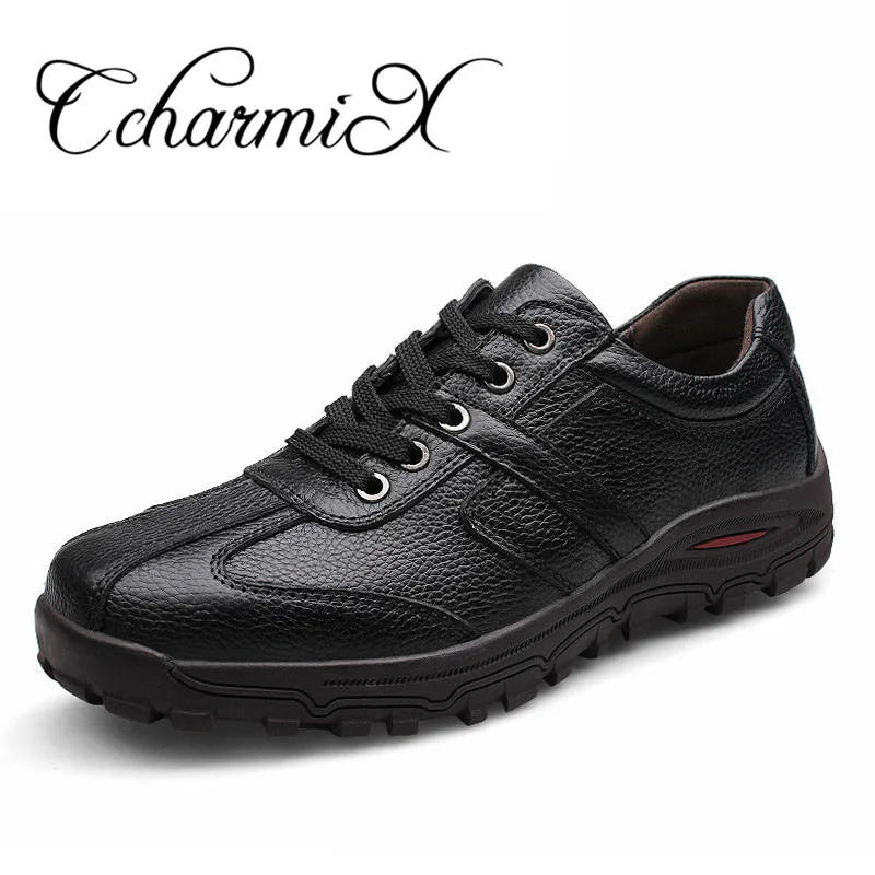 Vente CcharmiX Plus taille 38 48 Hommes Faits À La Main De Mode Chaussures 100% En Cuir Véritable De Luxe Mens Casual chaussures En Cuir italien Mâle chaussures