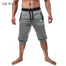 Новинка года; летние мужские шорты для отдыха с буквенным принтом; повседневные модные спортивные штаны до колена; мужские фитнес-шорты на шнурке