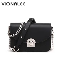 Verano Mujeres de la Marca Famosa Bolsas de Mensajero Cadenas de Cuero de LA PU Hombro de Las Mujeres Bolsos de Las Señoras Pequeños Bolsos Crossbody Satchel
