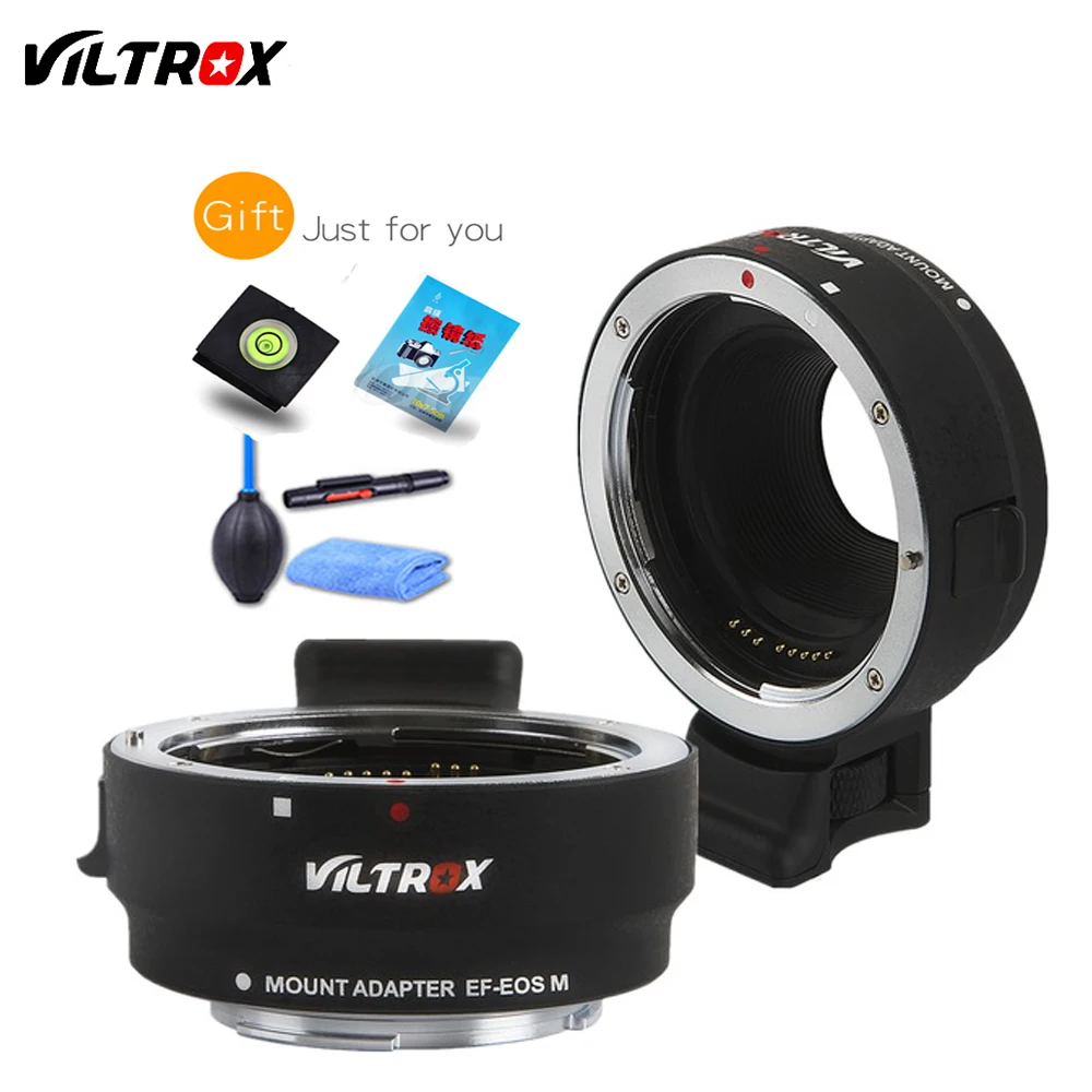 

Viltrox EF-EOSM Electronic Auto Focus Lens adapter for Canon EOS EF EF-S lens to EOS M EF-M M2 M3 M5 M6 M10 M50 M100 Camera