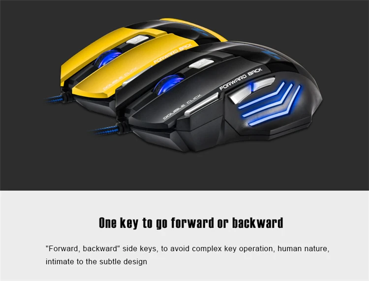7 Buttons USB Wired Gaming Mouse 2400DPI Optical Gamer Mice X7 with Sades mousepad mat for PC Computer Laptop gamer (4)