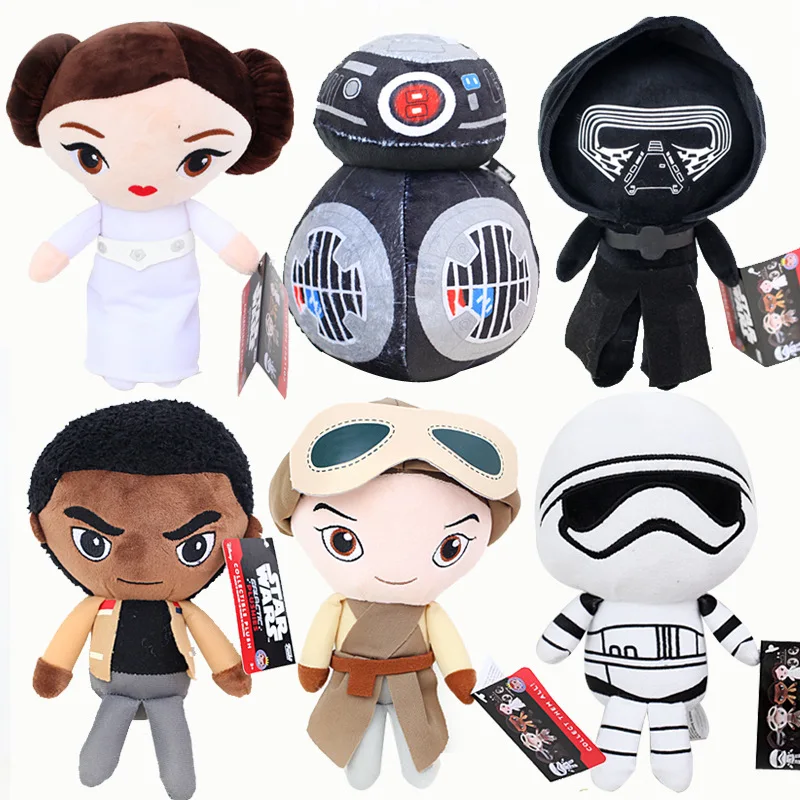 

Star Wars 8 Plush Toys New The Force Awaken Bb-9e Darth Vador Storm Trooper Finn Rey Lena Prin Stuff Doll Toy For Baby Kid Gifts