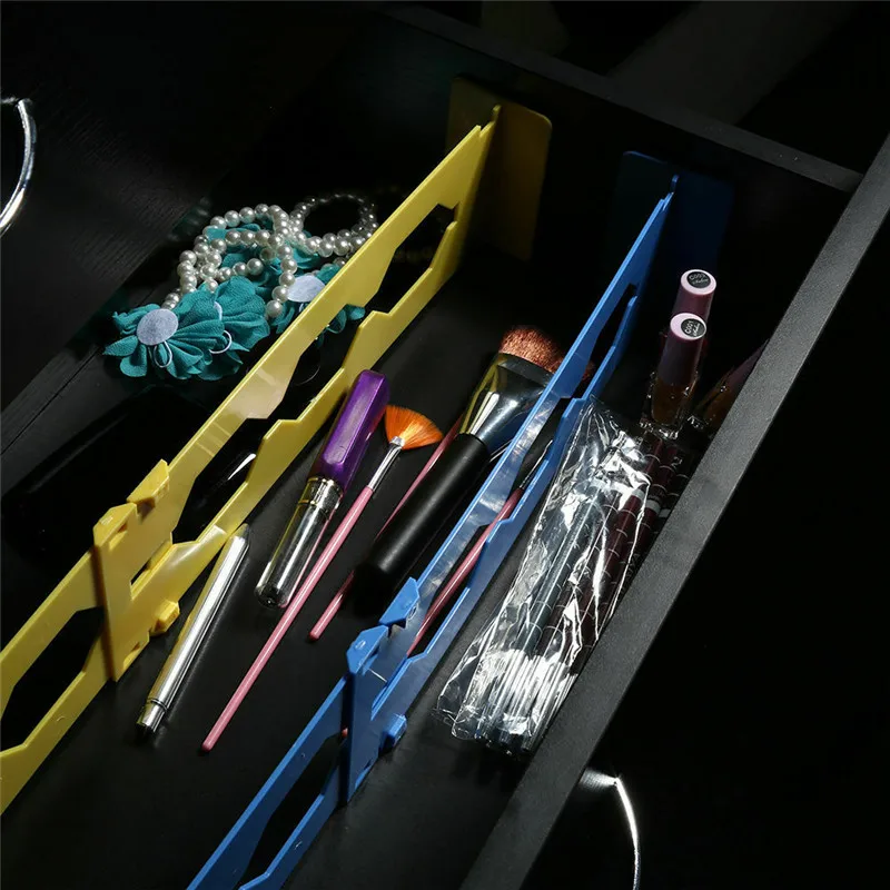 

Retractable Adjustable Stretch Plastic Drawer Divider Organizer Storage Partition Board Multi-Purpose Diy Home OFFice Kitchen