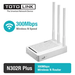 TOTOLINK N302Plus 300 Мбит/с Wi-Fi маршрутизатор с Беспроводной ретранслятора и AP в одной, 3 антенны, английского и России прошивки