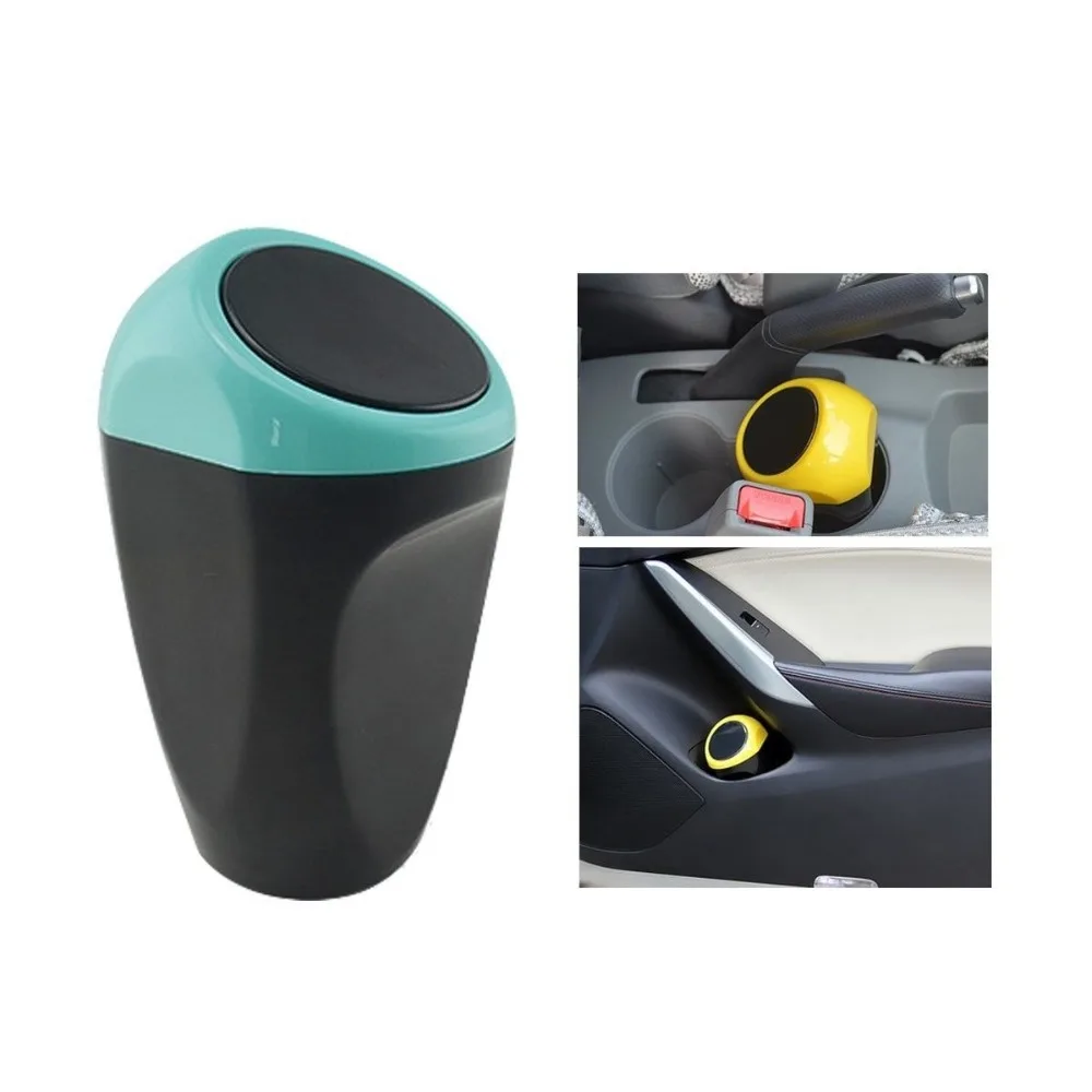 

Car Trash Garbage Durable Car Auto Garbage Trash Can Automotive Waste Storage Mini Home Office Auto Car Vehicle Garbage Can