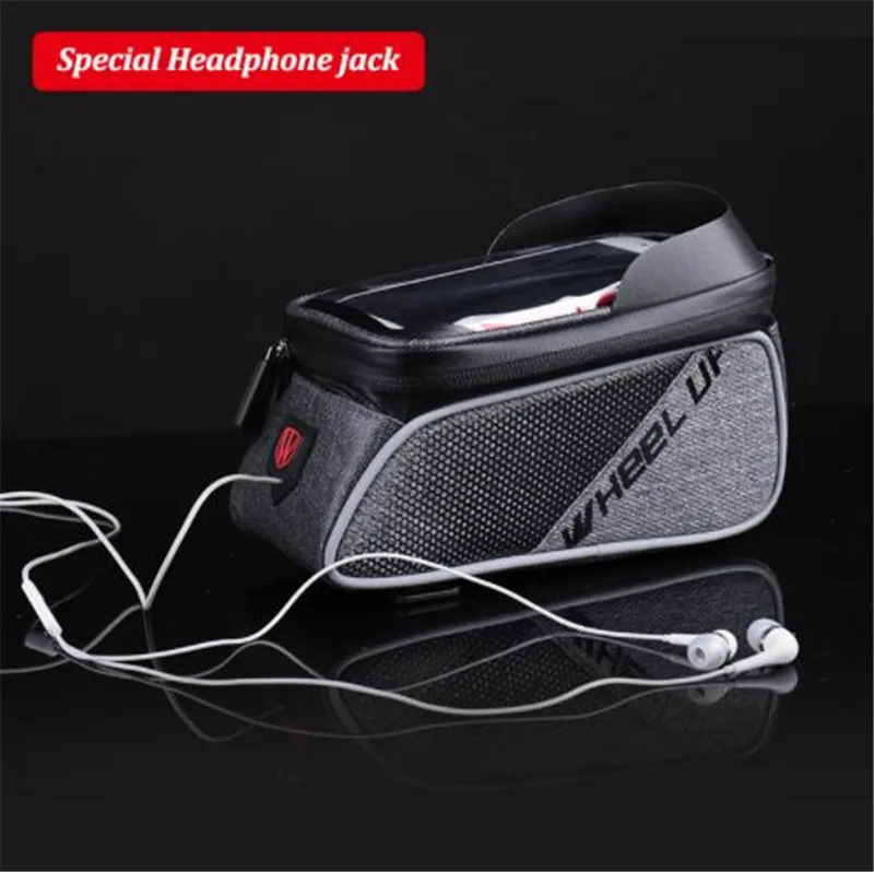 WHEEL UP Touch Screen Front Top Tube Bicycle Frame Saddle Bag Rainproof MTB Cycling Bag 6 Inch Bike Cell Phone Case Accessories WHEEL UP Touch Screen Front Top Tube Bicycle Frame Saddle Bag Rainproof MTB Cycling Bag 6 Inch Bike Cell Phone Case Accessories