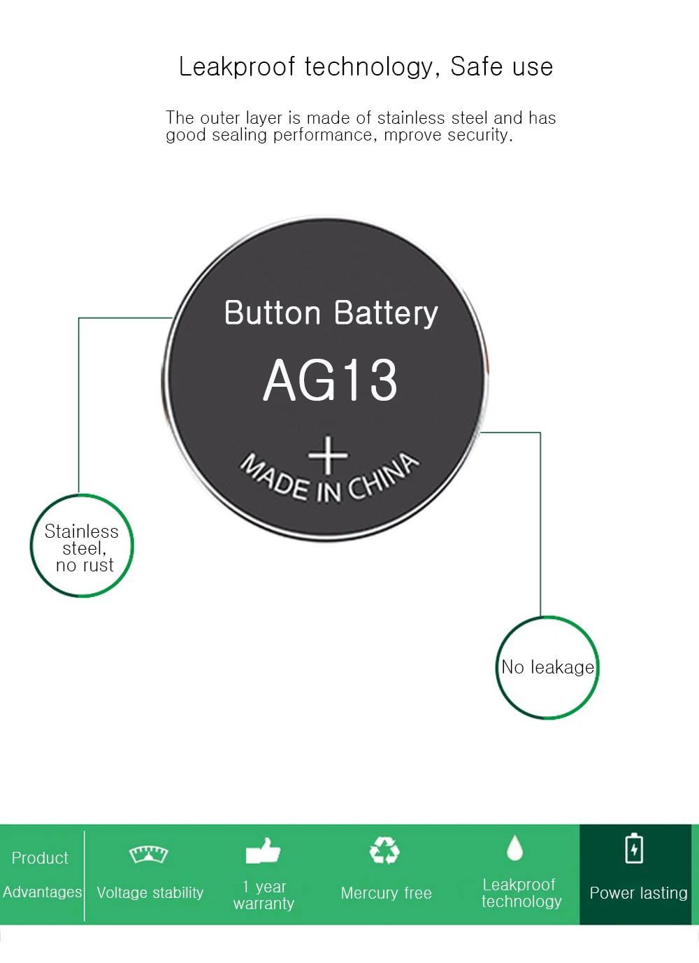 10PCS-50PCS 1.55V AG13 LR44 L1154 RW82 SR1154 SP76 pila SR44 Button Batteries A76 LR1154 GP7 Cell Coin Watch Toys Remote Battery battery pack for camping