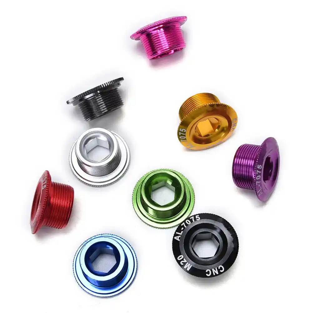 MTB Bicycle Bike Crankset Crank Arm Screw Cap Aluminum Axis Fixing Bolt HOT US