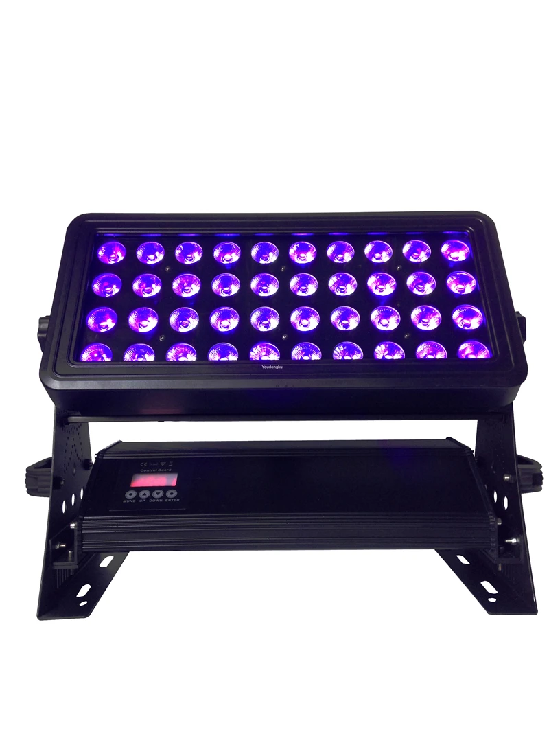 

2 pieces Outdoor building led wall lighting 40x18w rgbwa uv led wall washer 6in1 waterproof dmx led city color light