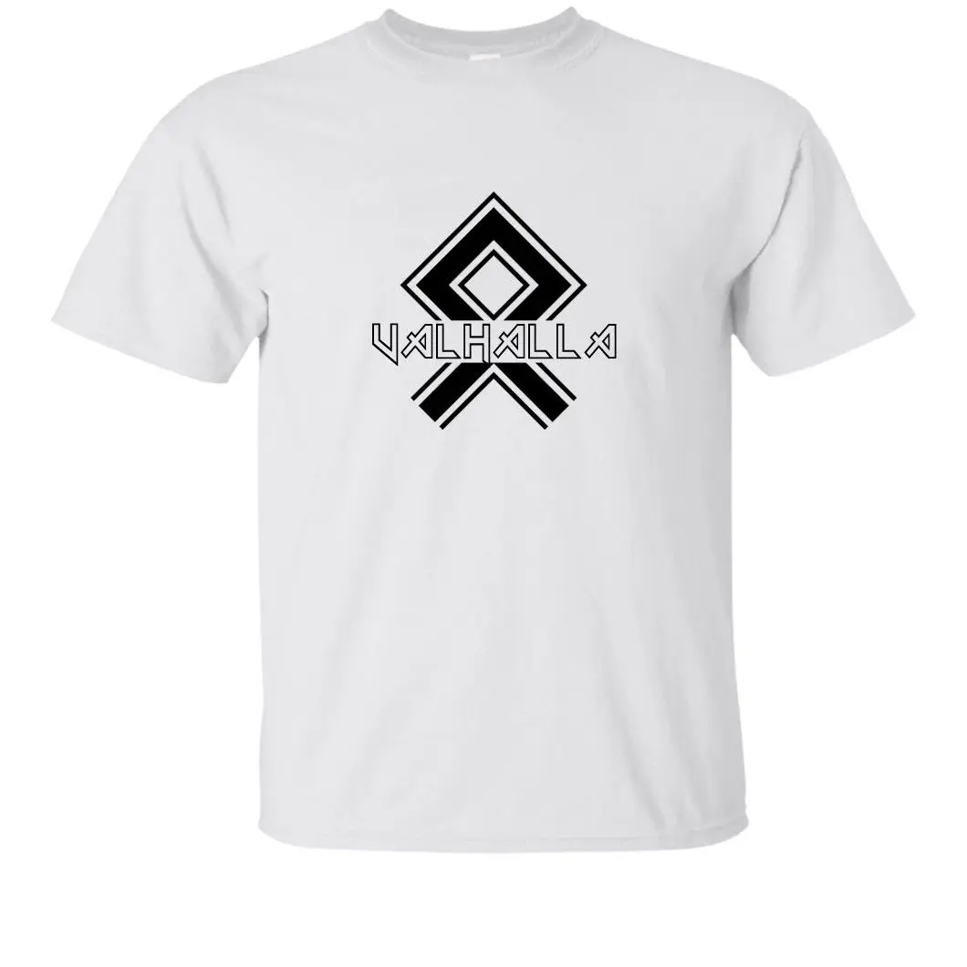 Valhalla Odal Rune футболка Викинг норвежский с готическим рисунком подарок идея крутая