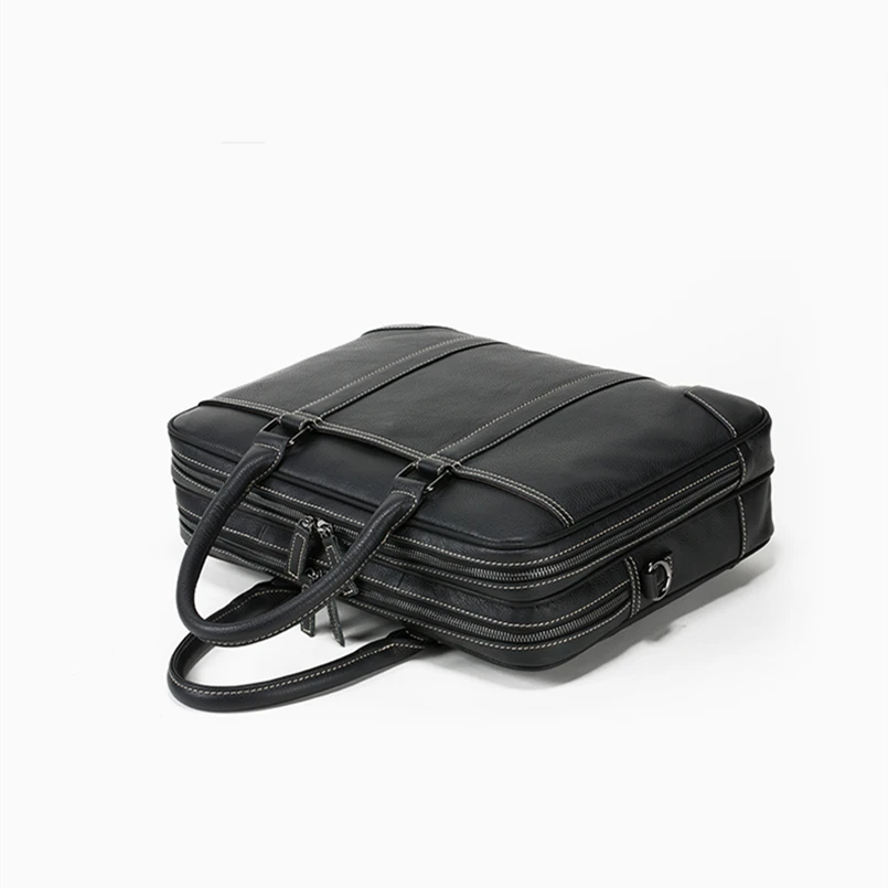 Мужской деловой портфель классический из натуральной кожи 2019|classic briefcase|brand