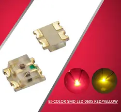 Bi - Color SMD LED Set for Model Train Railway Modeling - 100pcs with Multicolor Options (Red and Yellow)