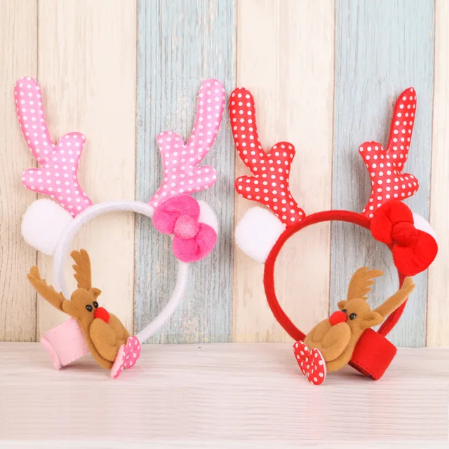 EACH PARTY Christmas Headbands With Christmas Clap Circle DIY Christmas Decorations For Kids and Adult Children’s Xmas Ornaments