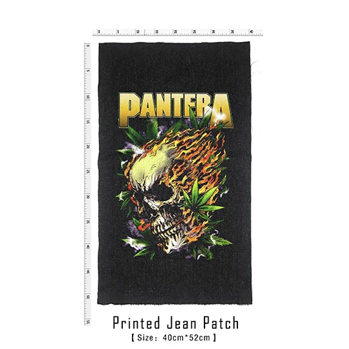 Магазин Bloodhoof Pantera рок-н-ролл дэт Тяжелый жесткий панк стиль патч дизайн джинсы мужские куртки и пальто - Цвет: patch 4