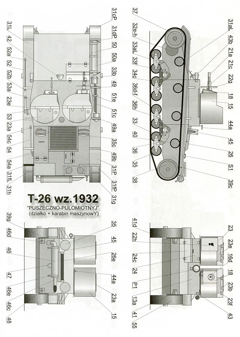 1:25 Бумага Craft T-26 прод. 1931-32, OT-26 Танк DIY Бумага модель детские игрушки военные Funs подарок игра-головоломка собрать ручной работы