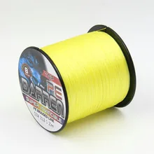 Супер прочная 8 нитей 500 м ПЭ плетеная 15-100LB многофиламентная леска
