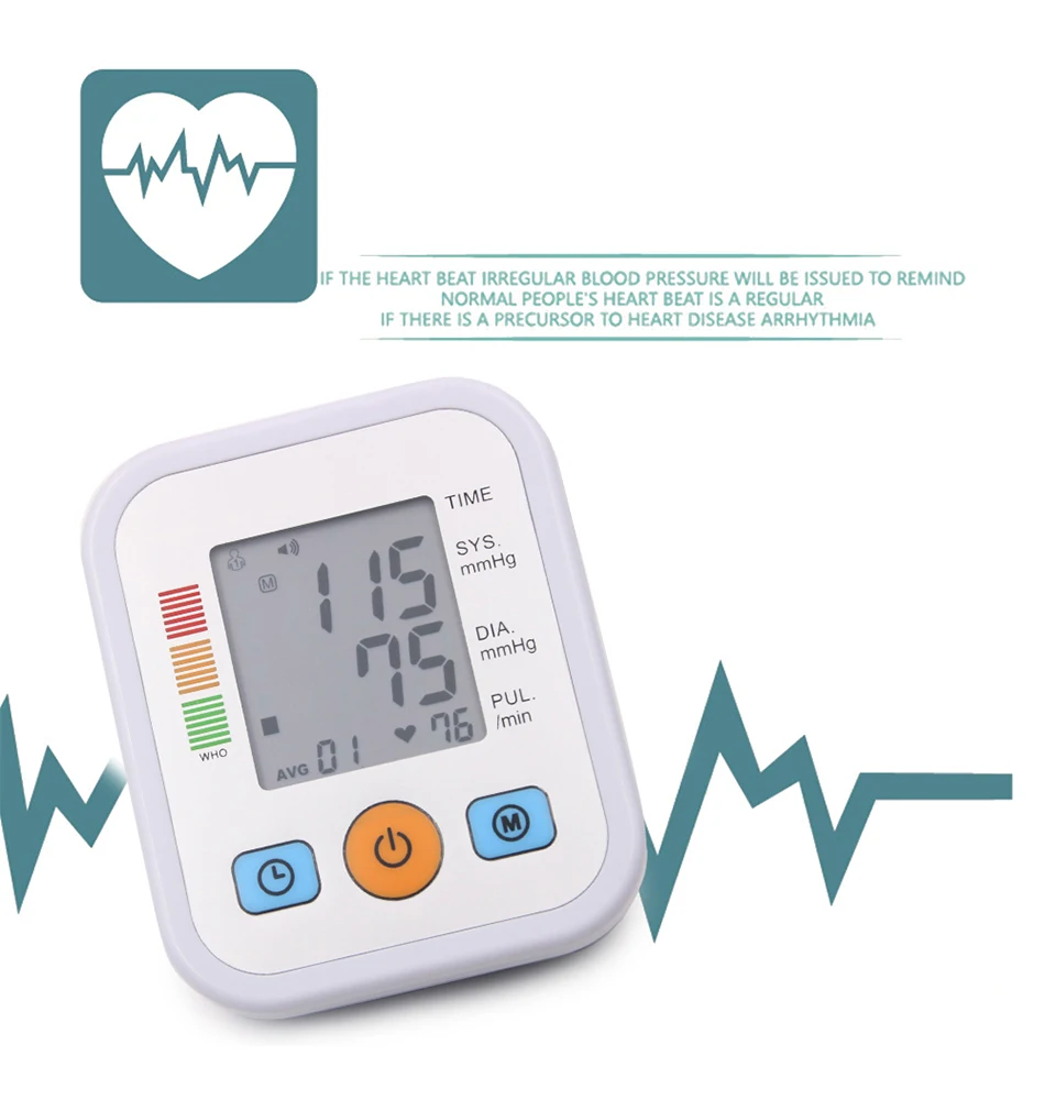 Электрический тонометр монитор артериального давления на руку медицинское оборудование домашний аппарат для измерения давления пульса монитор машина