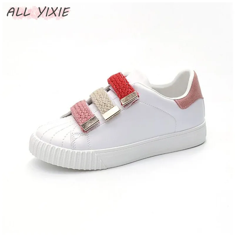 

ALL YIXIE 2019 New Fashion White Shoes Female Summer Casual Breathable Comfortable Flat Bottom Ladies Sneakers Student Shoes