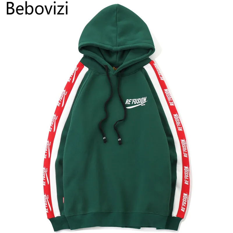 

Bebovizi Brand Men Swag Sweatshirts Hoodies Casual Pullover Hoodies 2018 Autumn Unisex Harajuku Hip Hop Street Black Clothing