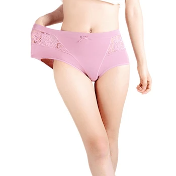 

3Pcs/lot Intimates Menstrual Panties Women Pants plus size 4XL Leak Proof Incontinence Underwear Period Proof Cotton Lace Briefs