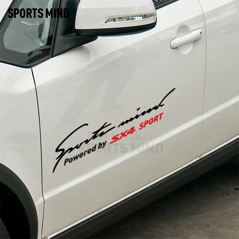 2 Pezzi Sports Mind Car Covers Automobiles Car Sticker Decal Per Suzuki Sx4 Accessori Car Styling Accessori Esterni