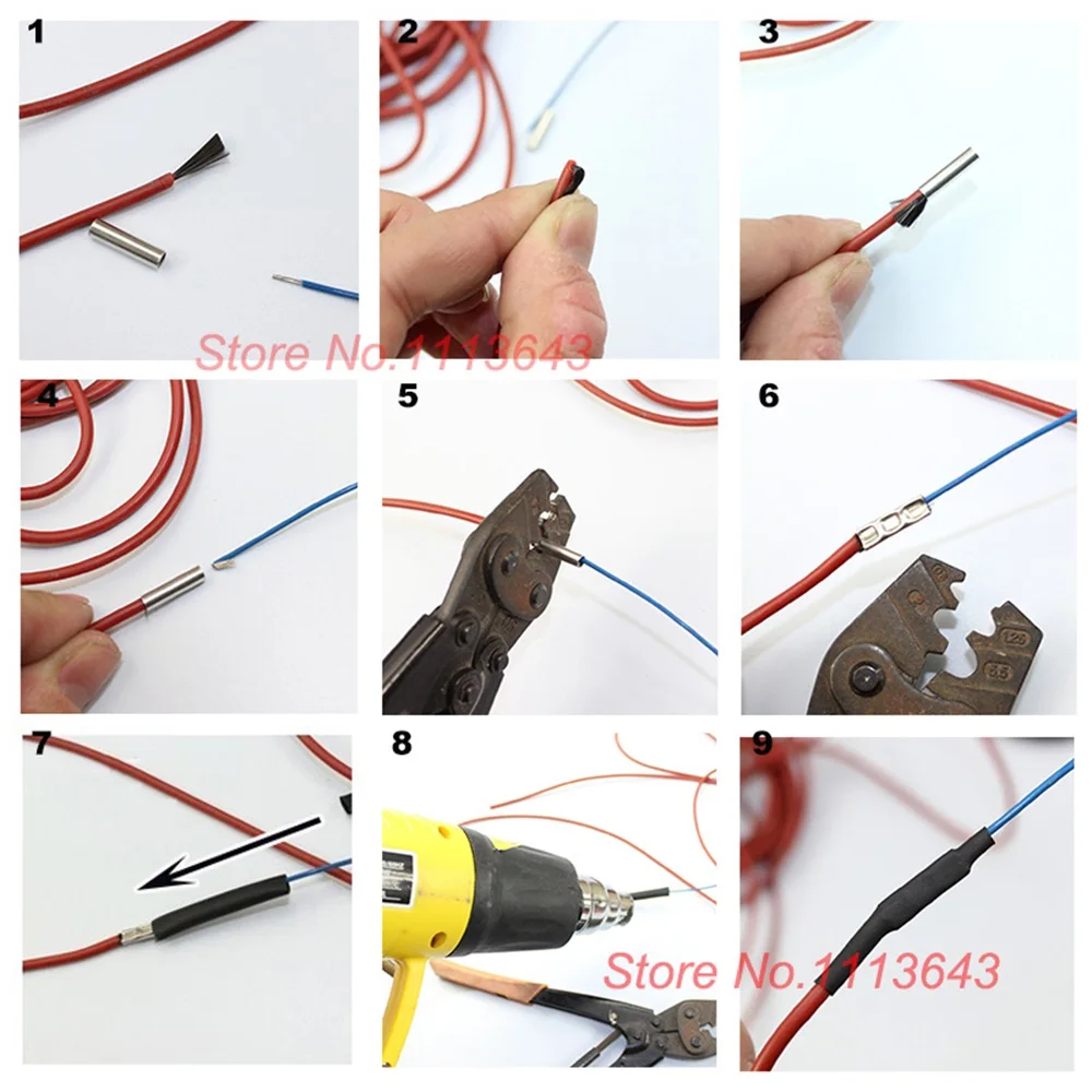 DIY электрическое одеяло 12K инфракрасное Напольное отопление кабельная система углеродное волокно Электрический провод горячей линии 3 мм Резина