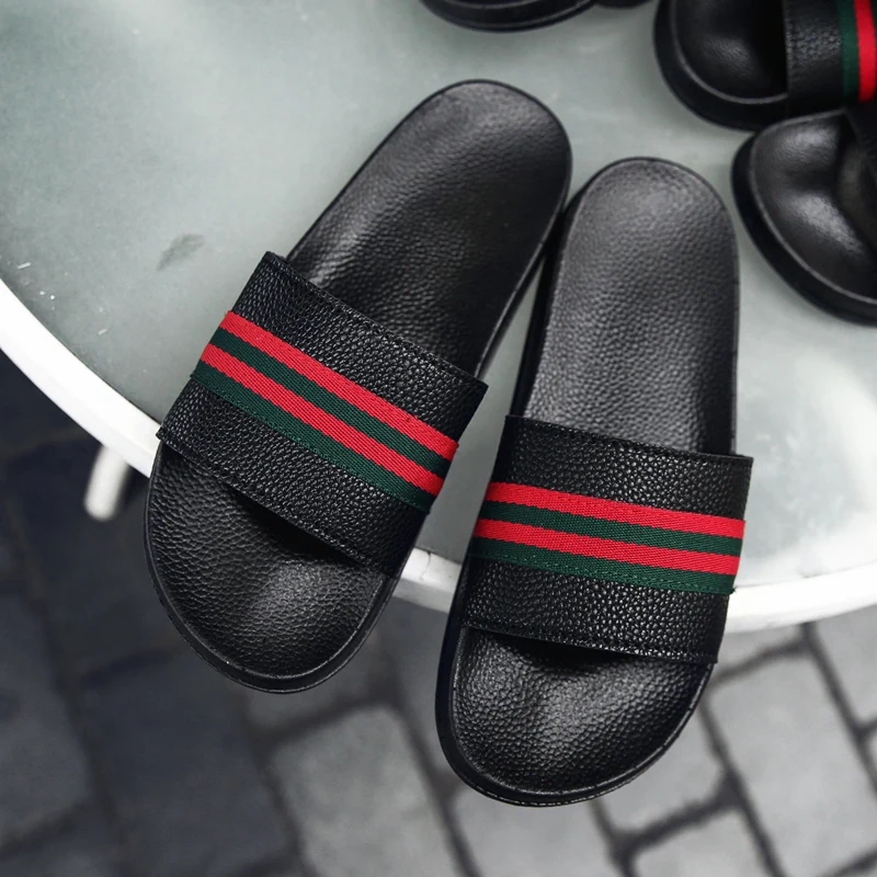 2022 Home Slippers for Men  Summer Mens Indoor Shoes Black 
