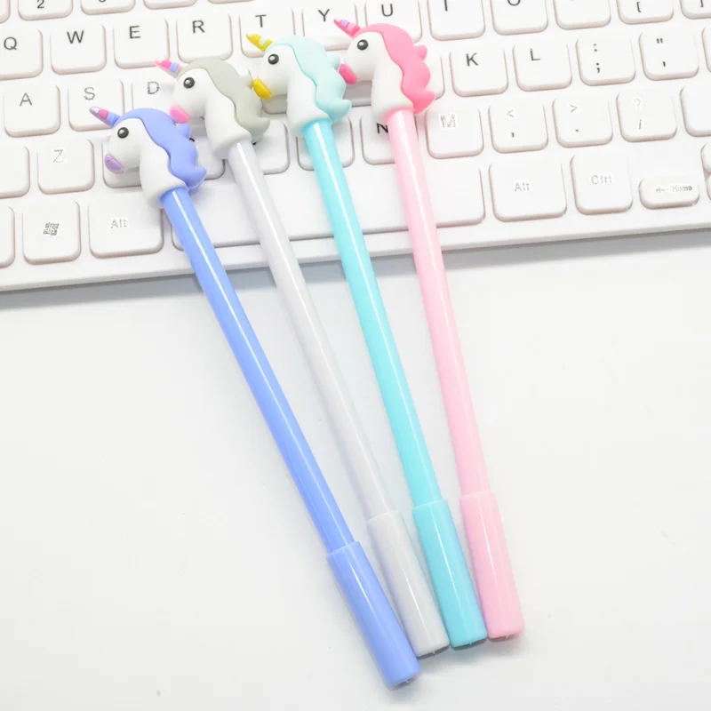 

60 pcs/lot Gel Pen Kawaii Pens Gel Boligrafo Canetas Cute Jel Kalem Stationary Unicorn Pen Papelaria Criativa School Supplies