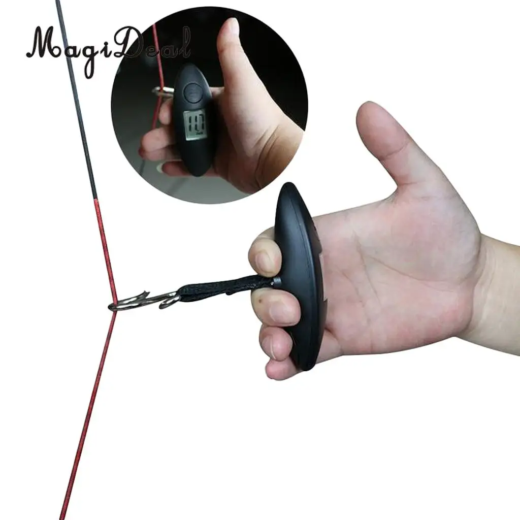 MagiDeal Portable Digital Bow Scale Hanging Scale 88lbs Archery Hunting Accessories (Battery not included)