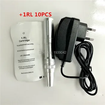 

Professional New Design 10pcs needle silver aluminum Swiss motor Permanent Makeup Machine for eyebrow Tattoo Machine Pen