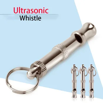 

Pet Dog Whistle Two-tone Ultrasonic Flute Stop Barking Ultrasonic Sound Repeller Puppy Cat Training Key Chain
