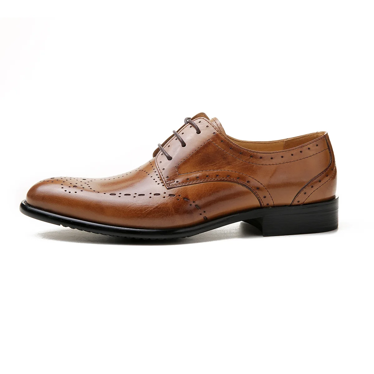 QYFCIOUFU/2019; Мужские модельные туфли; Новое поступление; деловые туфли с острым носком в британском стиле; модные офисные туфли из натуральной