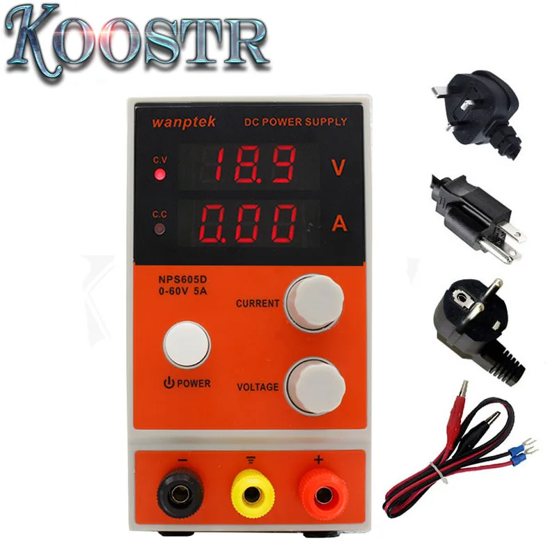 

NPS605D Mini laboratory power supply 60V 5A Single phase adjustable Digital Display voltage regulator DC switching power supply