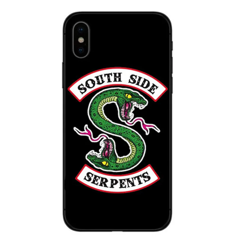 TV Americana Riverdale Jughead Jones Woz Aqui Rigido South Side Serpents Soft silicone Phone Case Para iphone 4 5 6 7 8 X Plus X
