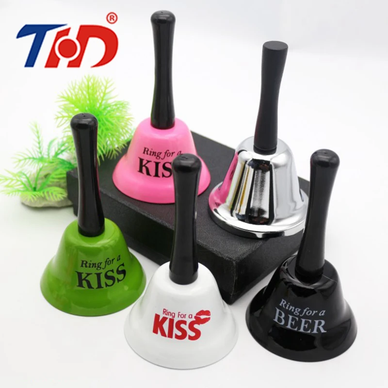 

THD Colorful Hand Christmas Bells Key Desk Kitchen Hotel Counter Reception Noble Restaurant Dinner Bar Decor Party Waiter Servie