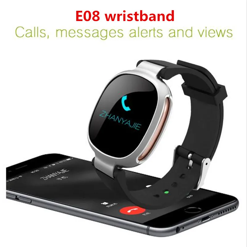 

E08 Bluetooth4.0 Smartband Heart Rate Swimming Monitor IP67 Waterproof Fitness Tracker Anti-lost for IOS Android Smart Wristband
