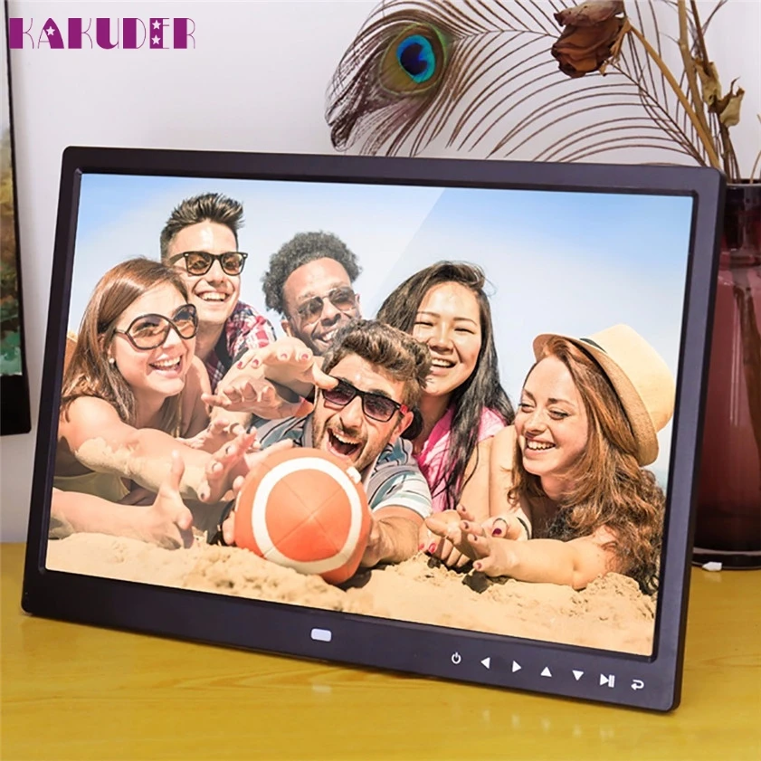

High Quality 15-Inch Photo Frame with Multimedia Playback Contemporary Design With Touch Button