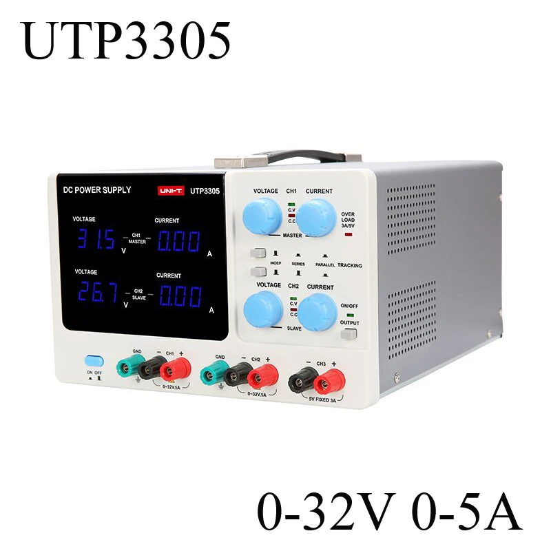 

UNI-T UTP3305 Multi-Channel Linear DC Power Supply 32V 5A Digital Regulated Switching Power For Phone Computer Repair Shop