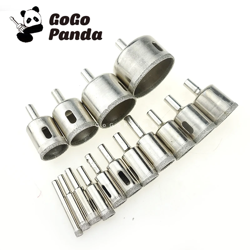 

Free Shipping 15PCS 6-50mm Core Drill Bit for Glass Marble Cermic Title Hole Puncher Polish Bit